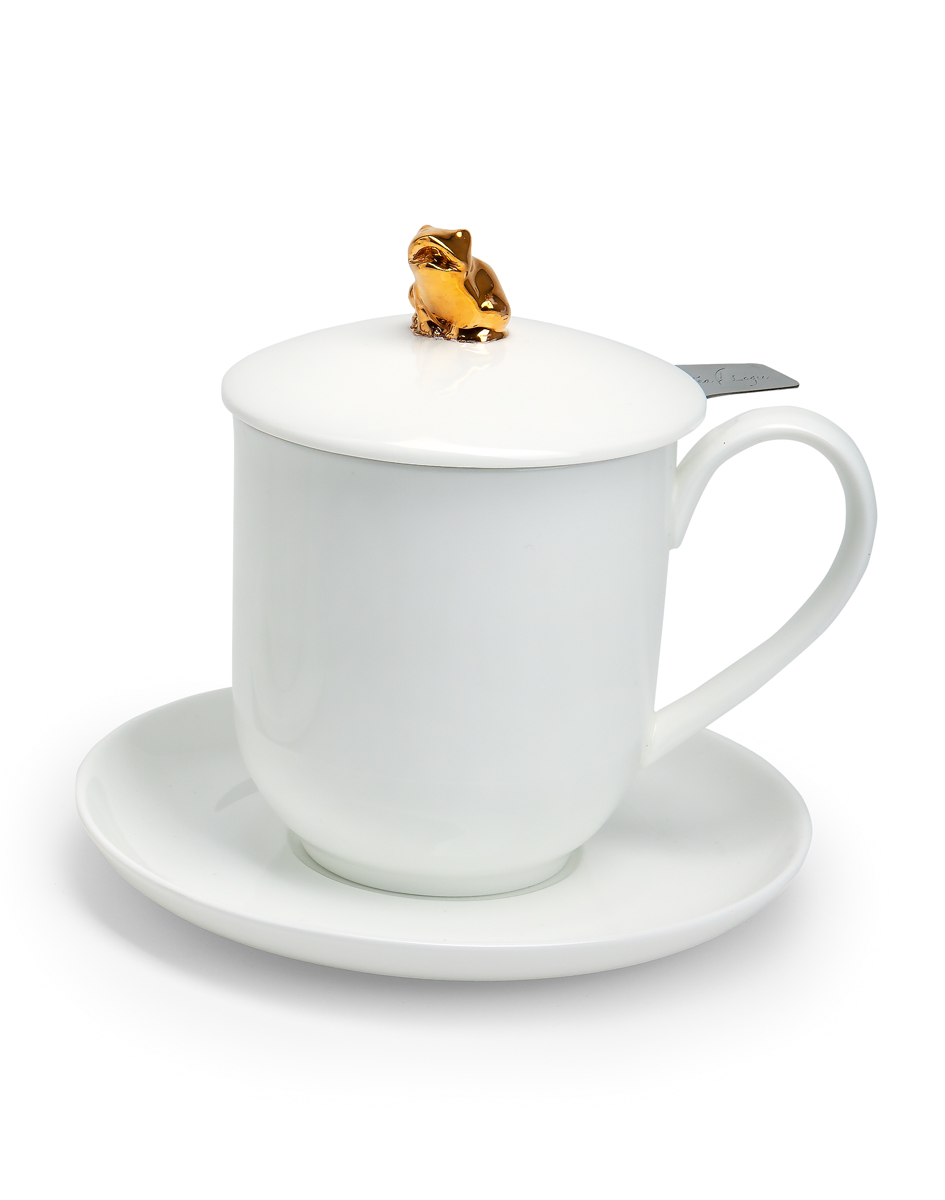 Kräuterteetasse Vikas Golden Frog 4-tlg. - 0,35l