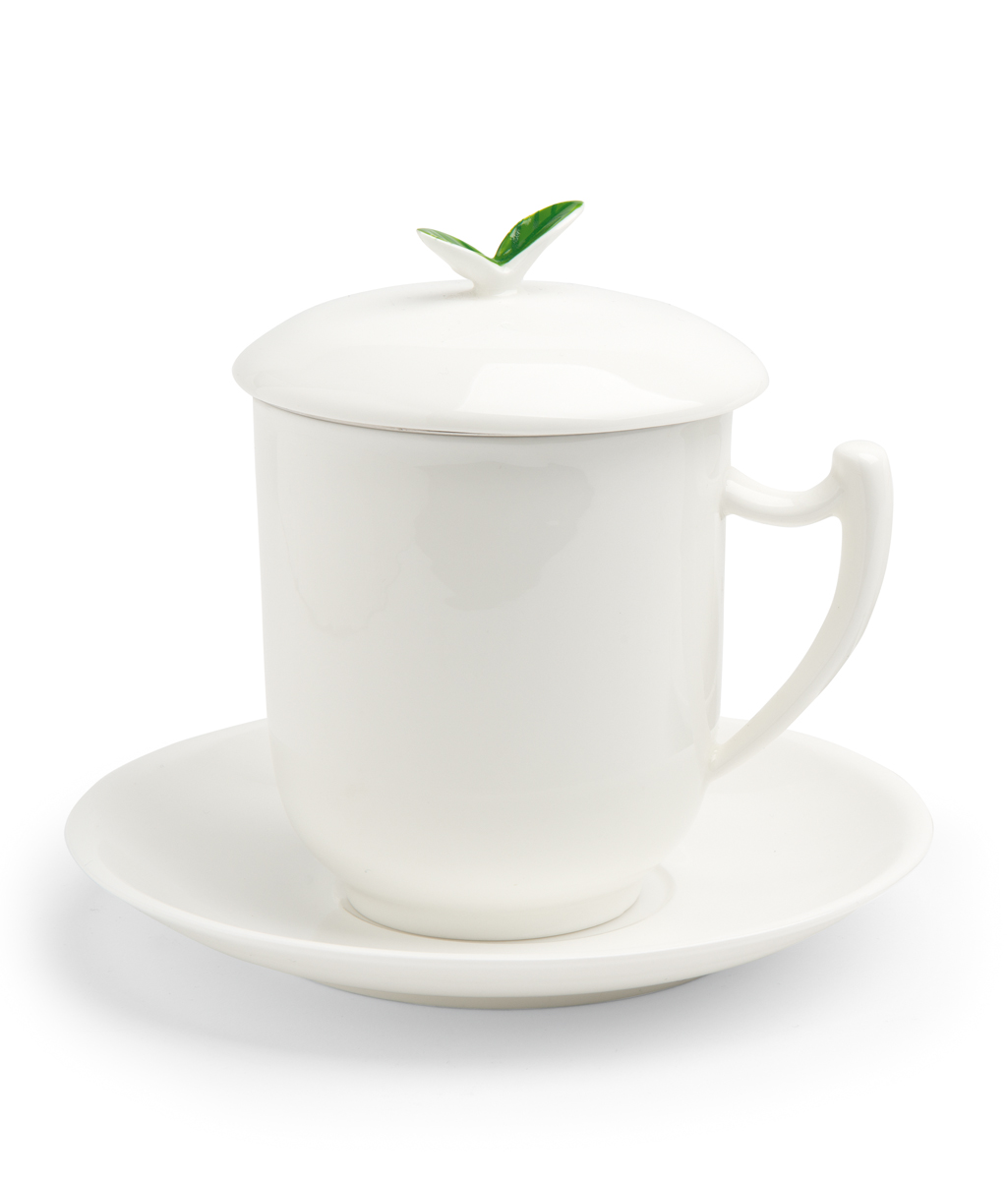 Kräuterteetasse mit Filter Tea Time, 0,35l, 4-tlg. Bone China