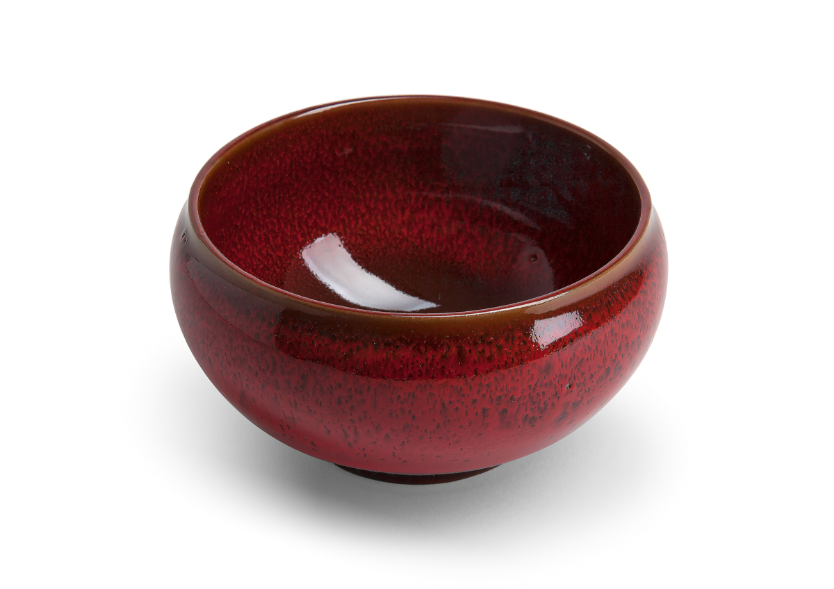 Matcha Schale Johanna, 0,35l, rot, Porzellan