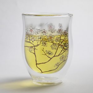 Doppelwandiger Becher White Cherry, 0,35l, Glas