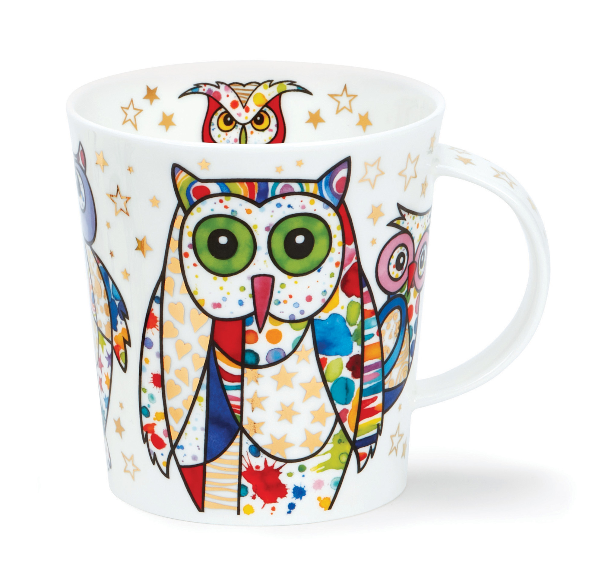 dunoon-teetasse-lomond-blingers-owl-320ml-gold